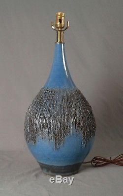 Vintage Lee Rosen Design Technics Lamp Ceramic MID Century Studio Pottery Huge