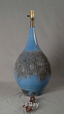 Vintage Lee Rosen Design Technics Lamp Ceramic MID Century Studio Pottery Huge