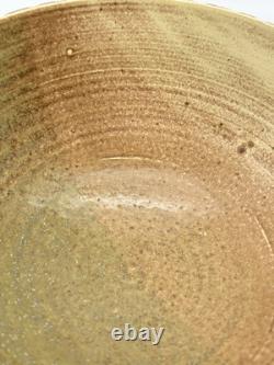 Vintage Lemba Studio Art Pottery large bowl Decorative textured Glaze MCM