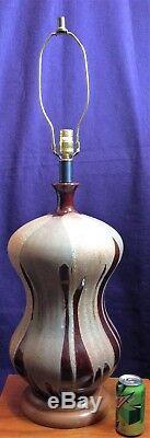 Vintage Lg Royal Haeger Studio Art Pottery South Western Lava Glazed Table Lamp