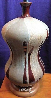 Vintage Lg Royal Haeger Studio Art Pottery South Western Lava Glazed Table Lamp