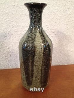 Vintage Likely Jane Reuter Hitzeman Studio Pottery Bottle Form Vase