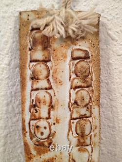 Vintage Likely Jane Reuter Hitzeman Studio Pottery Wall Pocket Vase