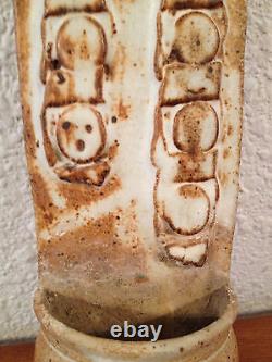 Vintage Likely Jane Reuter Hitzeman Studio Pottery Wall Pocket Vase