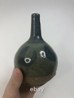 Vintage Listed Artist Dean Mullavey studio pottery MCM pottery vase