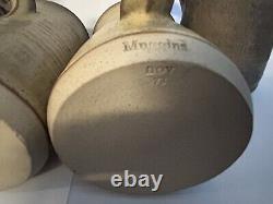 Vintage Lot Of 4 Muggins Studio Ceramic Pottery Face Mugs Nov. 1973