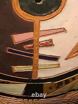 Vintage Louis Mendez Studio Pottery Wall Design Art 17 Signed