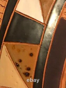 Vintage Louis Mendez Studio Pottery Wall Design Art 17 Signed