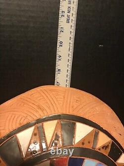 Vintage Louis Mendez Studio Pottery Wall Design Art 17 Signed