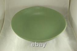 Vintage Luna Garcia Studio Pottery California Matte Green 13½ Low Bowl