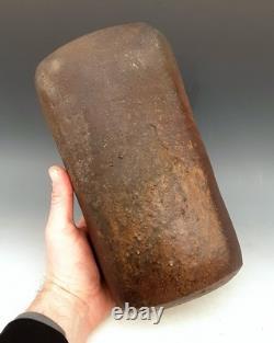 Vintage MALCOLM WRIGHT Signed Studio Art Pottery Brick Clay 10 Square Vase