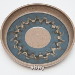 Vintage MCM Abstract Handcrafted Stoneware Studio Pottery Dish