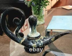 Vintage MCM Bill & Vive Mohl Studio Art Pottery Aladdin Genie Oil Lamp Signed
