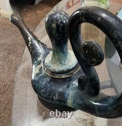 Vintage MCM Bill & Vive Mohl Studio Art Pottery Aladdin Genie Oil Lamp Signed