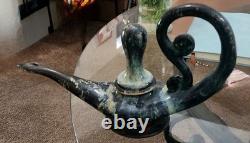 Vintage MCM Bill & Vive Mohl Studio Art Pottery Aladdin Genie Oil Lamp Signed