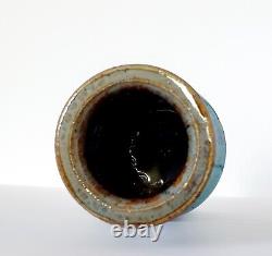 Vintage MCM Ceramic Studio Art Pottery Vase 10h Signed