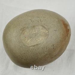 Vintage MCM J EDWARD BARKER Studio Art Pottery Egg Shaped Ovoid Vase 1986 Signed