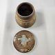 Vintage MCM Lidded Pottery Jar Stoneware Signed KAFER 75 Studio Art Pottery