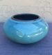 Vintage MCM Rupert Deese Studio Pottery Aqua Blue Stoneware Vessel Claremont CA