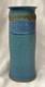 Vintage MCM Signed Sinclair Ashley Aqua Blue Art Pottery Vase 1974 11
