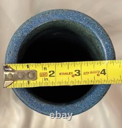 Vintage MCM Signed Sinclair Ashley Aqua Blue Art Pottery Vase 1974 11