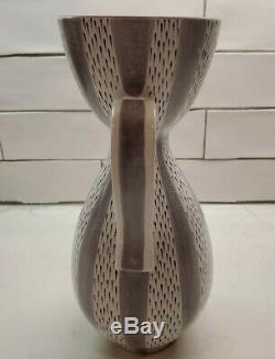 Vintage/MCM Stig Lindberg Pottery Faience Vase Handled Ewer Gustavsberg Studio