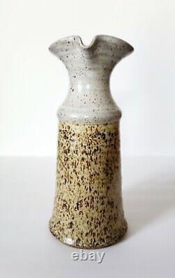 Vintage MCM Studio Art Pottery Hand Made Pitcher Vase