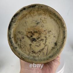 Vintage MCM Studio Art Pottery Vase, Signed Taller Nowin Shi,'66, Uruguay