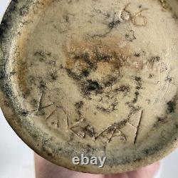Vintage MCM Studio Art Pottery Vase, Signed Taller Nowin Shi,'66, Uruguay
