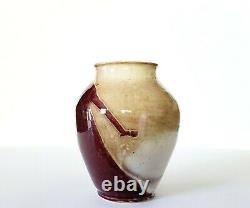 Vintage MCM Studio Pottery Art Glazed Ceramic MCM Vase Signed Reitz 7