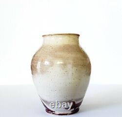 Vintage MCM Studio Pottery Art Glazed Vase Signed Reitz