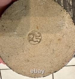 Vintage MCM Studio Pottery Sculptural Multi-Spout Vase Brutalist Modernist Black