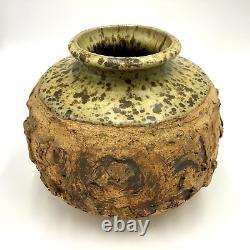 Vintage MCM VICTORIA LITTLEJOHN Expressive Brutalist Abstract Art Pottery Vase