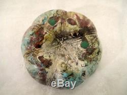 Vintage MELON Shaped Studio Pot RAKU Vase KEN SHORES Oregon Pacific NW