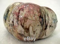 Vintage MELON Shaped Studio Pot RAKU Vase KEN SHORES Oregon Pacific NW