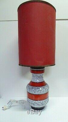 Vintage MID Century Italian Pottery Lamp Bitossi Era Vase Conversion Studio Pot