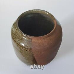 Vintage MID Century Modern Ceramic Studio Art Pottery Jar Vase Vessel 7 Signed