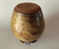 Vintage MYSTERY Studio Art Pottery Nokomis Style VASE 7 1/2 Redware Signed