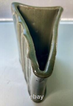 Vintage M Wright Signed Hand Crafted Studio Art Pottery Clay Vase 4H