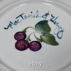 Vintage MacTavish & Herzog Pottery Dinner Plates Floral Lot of 6 Studio Art Rare
