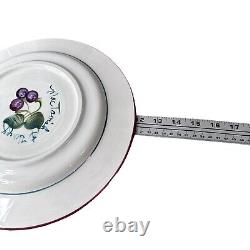 Vintage MacTavish & Herzog Pottery Dinner Plates Floral Lot of 6 Studio Art Rare