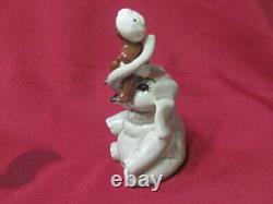 Vintage Madison Ceramic Arts Studio Boy On Roly-poly Elephant S & P Set