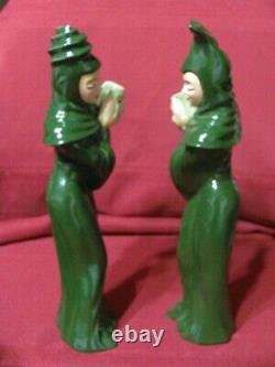 Vintage Madison Ceramic Arts Studio Comedy And Tragedy With Mask Figurines