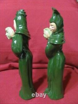Vintage Madison Ceramic Arts Studio Comedy And Tragedy With Mask Figurines