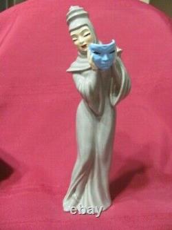 Vintage Madison Ceramic Arts Studio Tragedy Lady With Mask Figurine