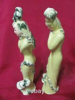 Vintage Madison Ceramic Arts Studio Water Man And Water Lady Figurines