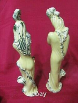 Vintage Madison Ceramic Arts Studio Water Man And Water Lady Figurines