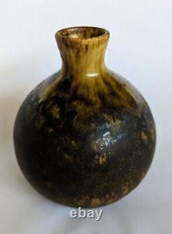 Vintage Maigon Daga Studio Pottery Vase Signed Mid Century MCM 5 Drip Glaze Art