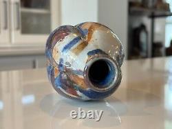 Vintage Makoto Yabe Studio Art Glazed Ceramic Pottery Sake Bottle