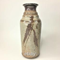 Vintage Mar Hudson Studio Art Pottery Vase PNW Seattle Brown Rustic Earth Tones
